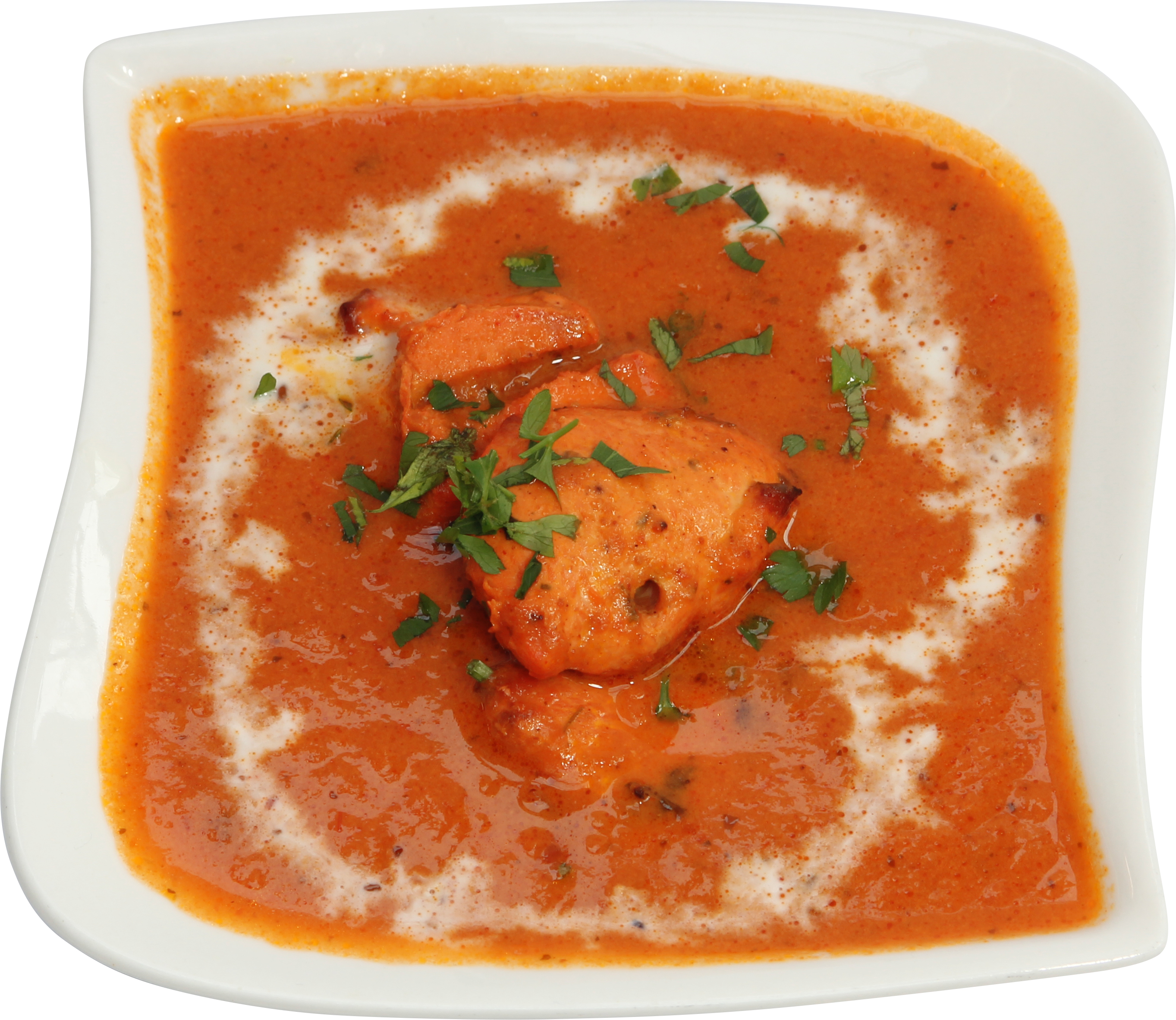 Indian curry with creamy tomato sauce